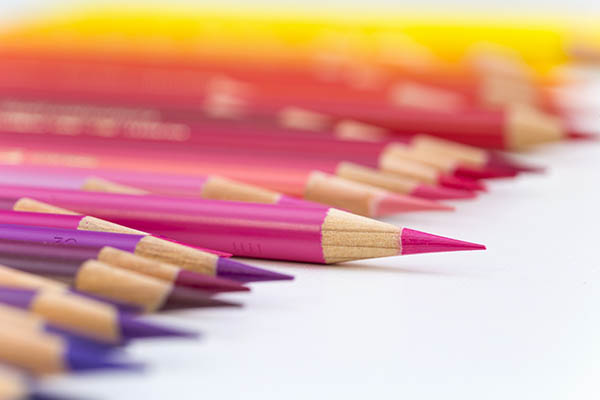 色鉛筆を撮った写真