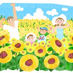 イラストレーターはらゆうこ　『家族のライフスタイル 夏』