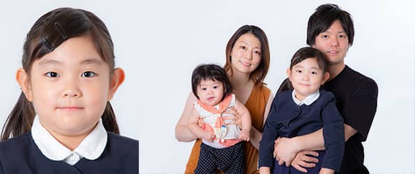 たまプラーザの写真スタジオで撮影したお受験証明写真
