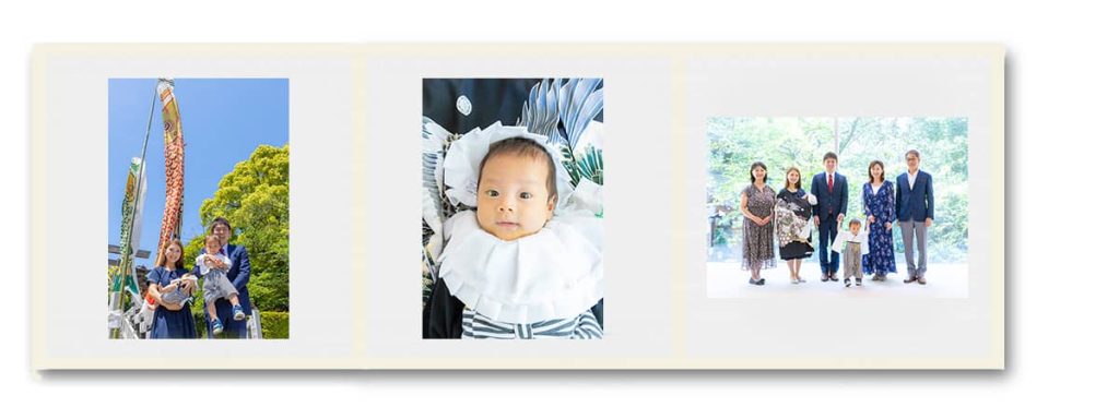 伊勢山皇大神宮に出張撮影したお宮参りの家族写真