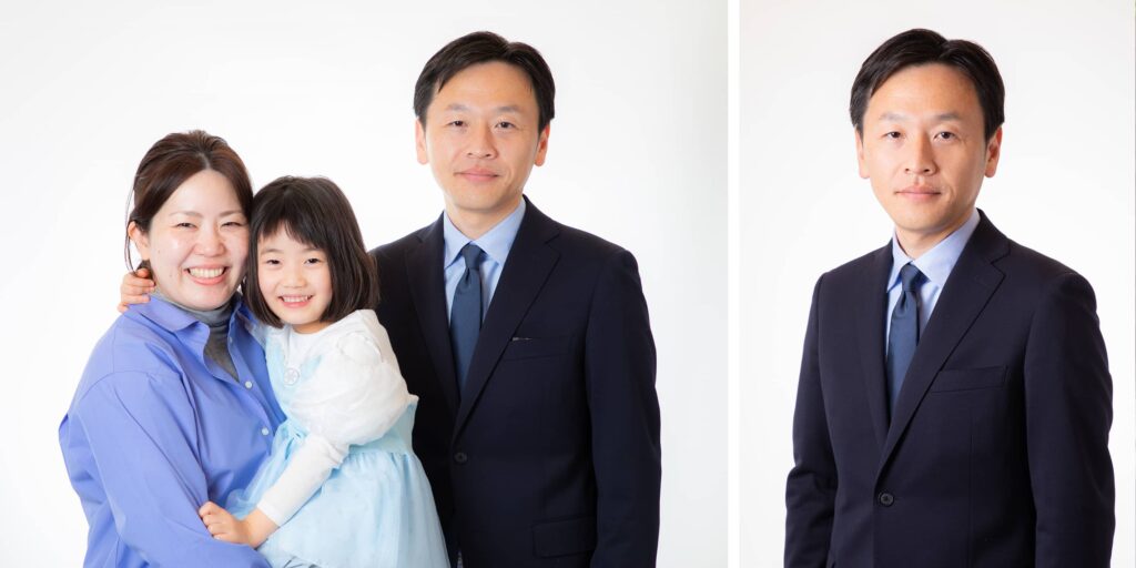 たまプラーザのスタジオで撮ったプロフィール写真